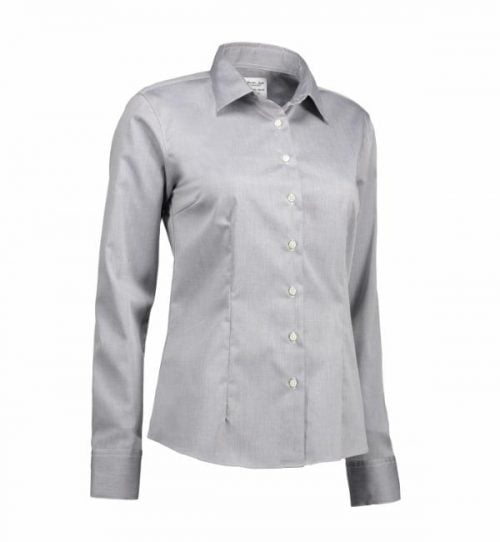 Dame - Fine Twill skjorte L/S. Klik for flere farver. - Image 6