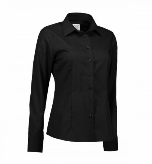 Dame - Fine Twill skjorte L/S. Klik for flere farver. - Image 3